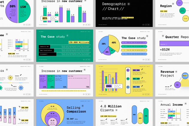 人口统计数据分析PPT模板 - PPT派