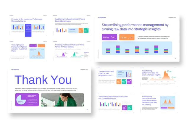 进度KPI指标监测跟踪分析PPT模板 - PPT派