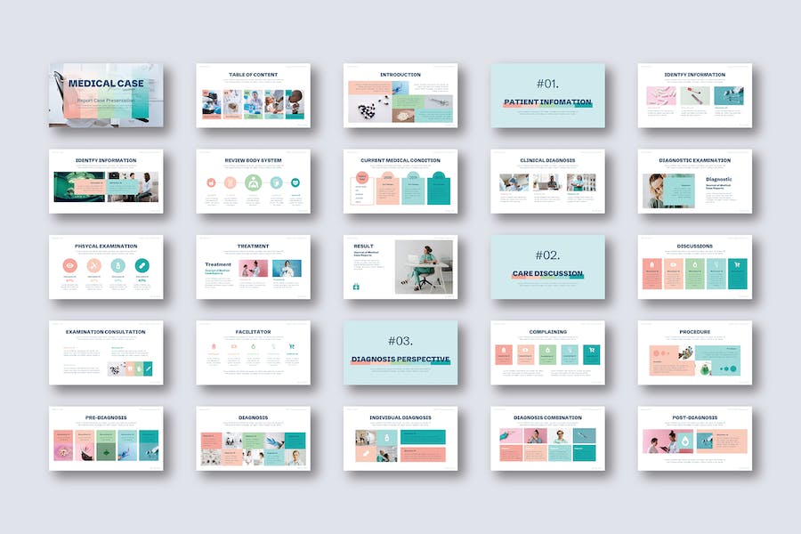 医疗病例诊疗展示PPT模板 - PPT派