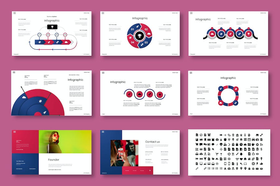 创意商务企业展示项目介绍Keynote模板 - PPT派