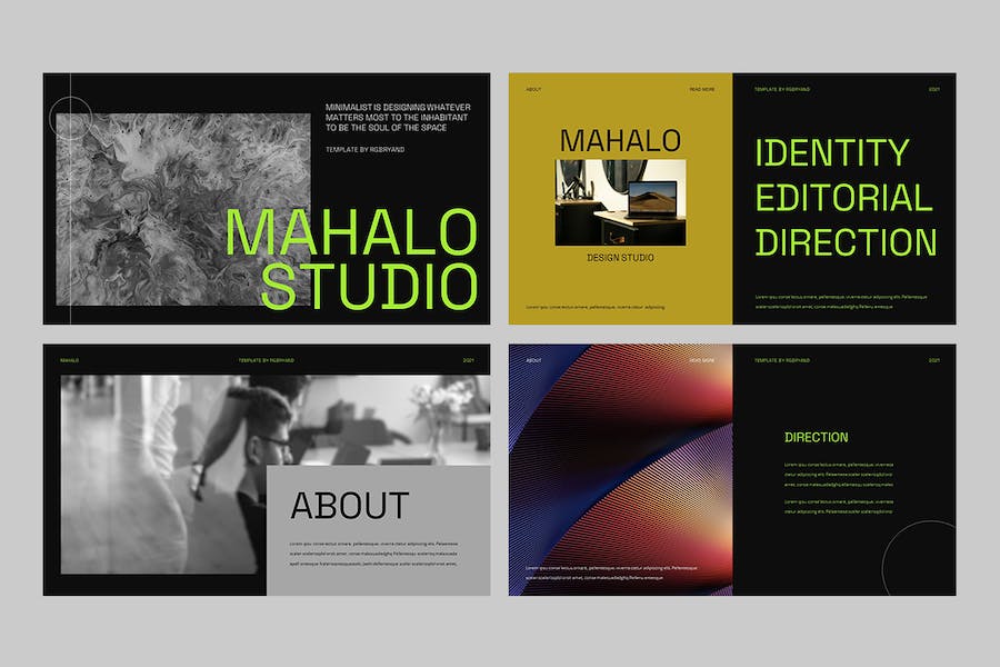 创意设计作品展示讲述Keynote模板 - PPT派