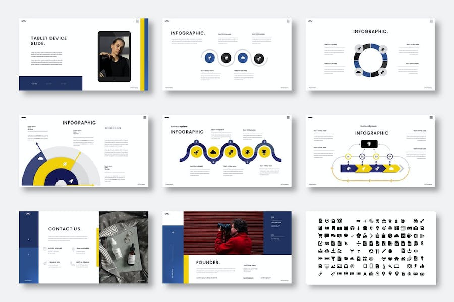 欧美商务风主题演讲展示Keynote模板 - PPT派