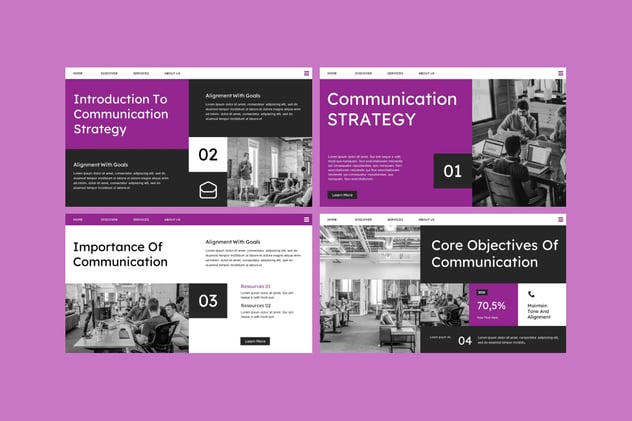 传播沟通策略营销方案PPT模板 - PPT派