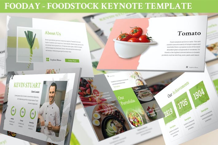 餐饮食品品牌讲述展示营销运营Keynote模板 - PPT派