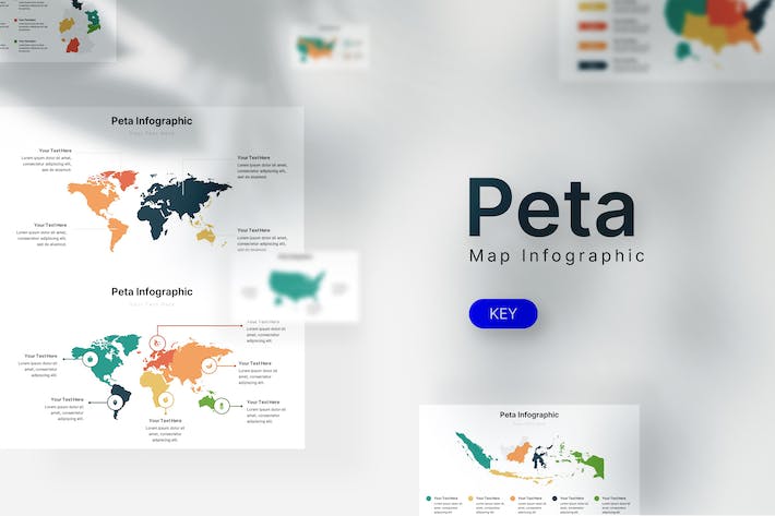 公益组织信息图形展示Keynote模板 - PPT派
