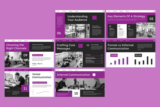 传播沟通策略营销方案PPT模板 - PPT派