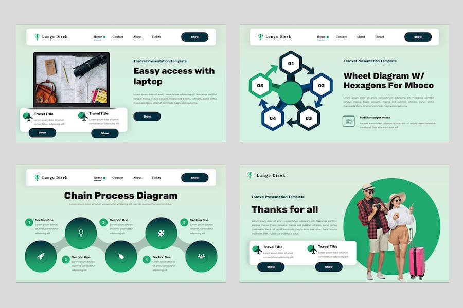 旅游攻略指南推介目的地宣传展示方案PPT模板 - PPT派