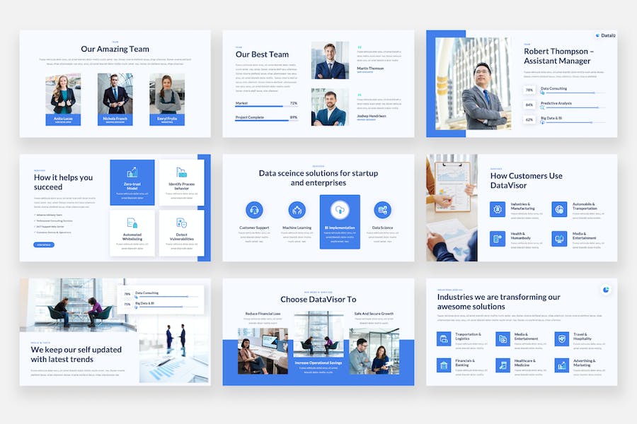 数据科学分析研究展示Keynote模板 - PPT派