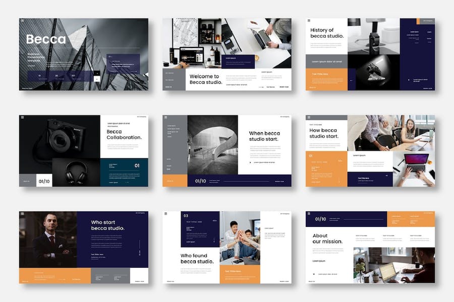 商务企业产品服务项目展示宣传Keynote模板 - PPT派