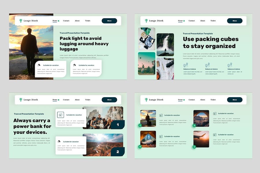旅游攻略指南推介目的地宣传展示方案PPT模板 - PPT派