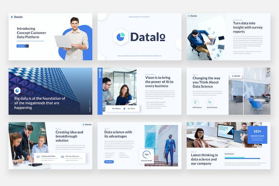 数据科学分析研究展示Keynote模板 - PPT派