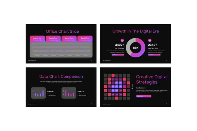 数字营销推广策略方案PPT模板 - PPT派