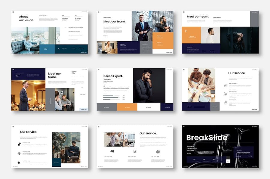 商务企业产品服务项目展示宣传Keynote模板 - PPT派