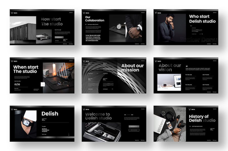 熟食店商务领域主题演讲Keynote模板 - PPT派