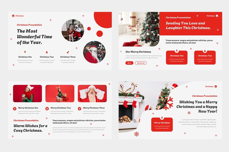 圣诞快乐创意设计演讲Keynote模板 - PPT派