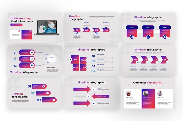 健康生活卫生教育宣传PPT模板 - PPT派