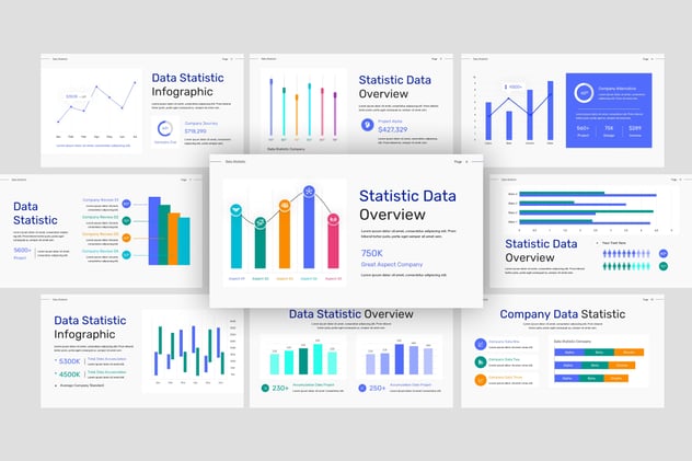 数据分析报告统计展示PPT模板 - PPT派
