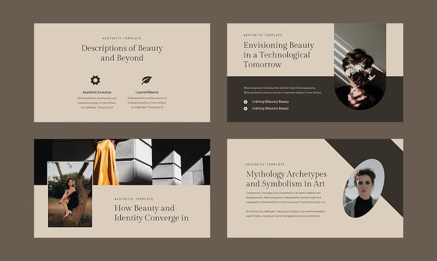 现代极简风美学美妆Keynote主题模板 - PPT派