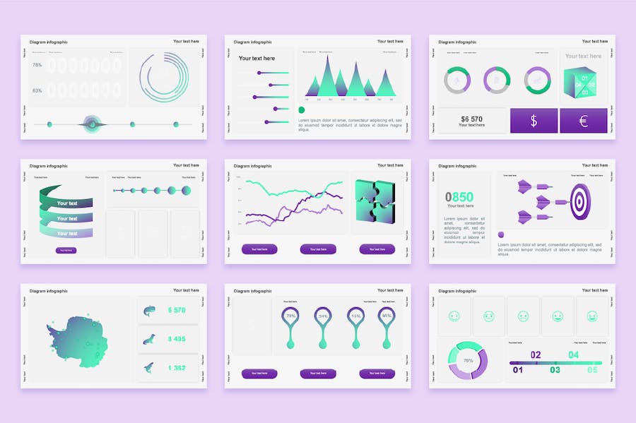 业务KPI关键指标数据可视化PPT模板 - PPT派