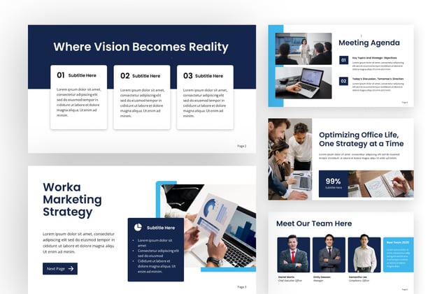 企业管理运营工作总结PPT模板 - PPT派