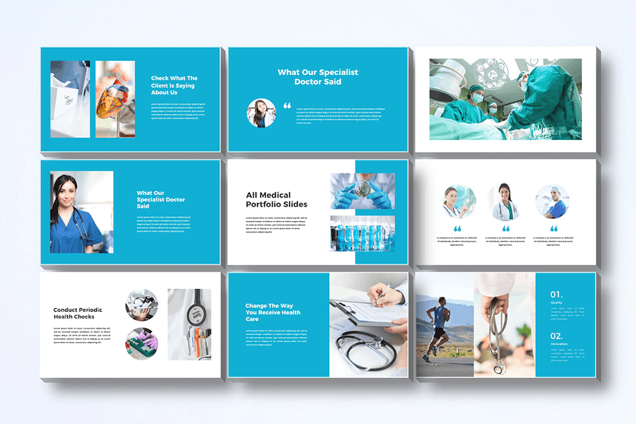 医疗机构团队介绍Keynote模板 - PPT派