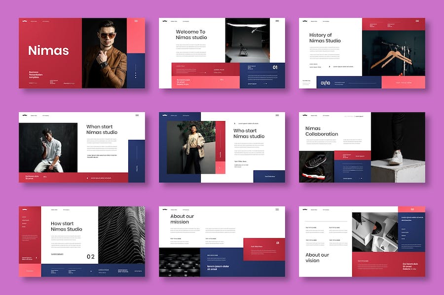 蓝色商务企业品牌推广PPT模板 - PPT派