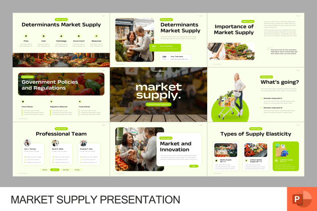 市场供应链管理体系PPT模板 - PPT派