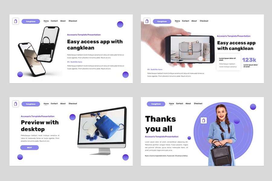 时尚服装配饰品牌推介Keynote模板 - PPT派