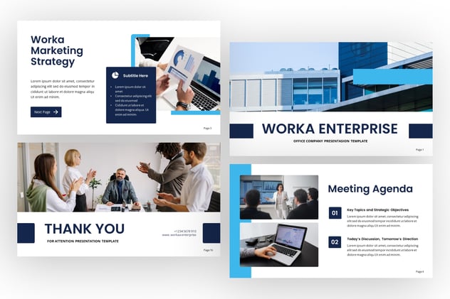 企业管理运营工作总结PPT模板 - PPT派