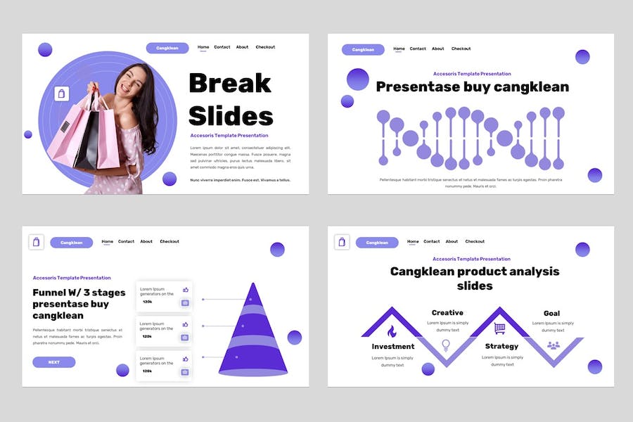 时尚服装配饰品牌推介Keynote模板 - PPT派