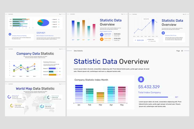 数据分析报告统计展示PPT模板 - PPT派