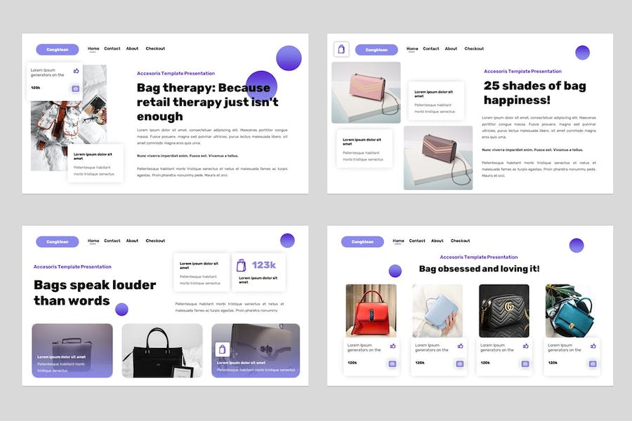 时尚服装配饰品牌推介Keynote模板 - PPT派