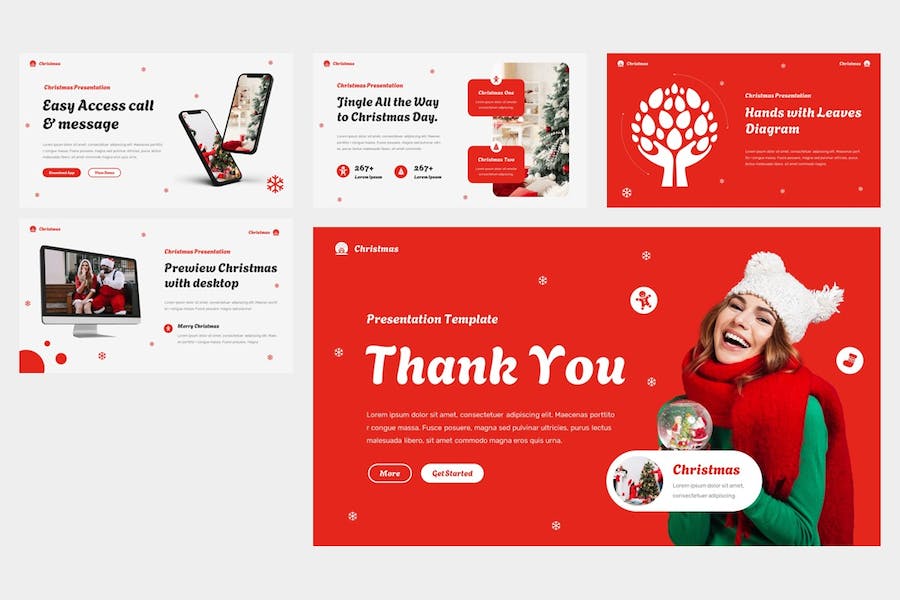 圣诞快乐创意设计演讲Keynote模板 - PPT派
