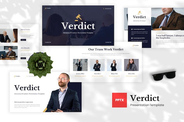 法律律师讲述展示案例分析PPT模板 - PPT派