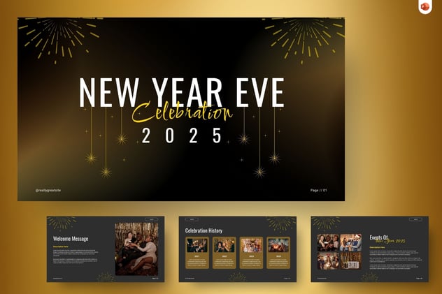 新年快乐祝福贺卡企业致辞PPT模板 - PPT派