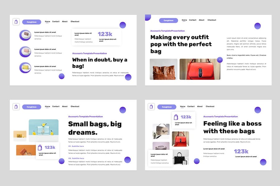 时尚服装配饰品牌推介Keynote模板 - PPT派