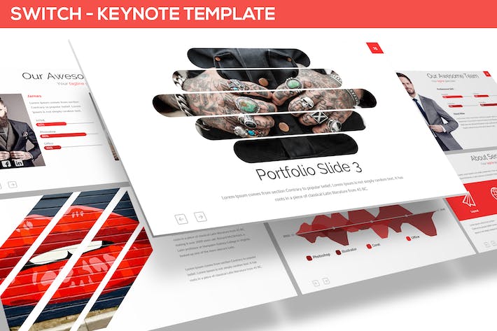 创意切换主题设计Keynote模板 - PPT派