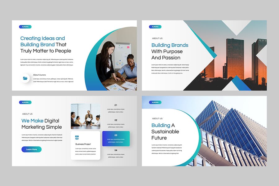 商务企业公司简介宣传Keynote模板 - PPT派