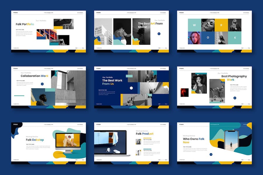 民俗文化创意商务企业展示PPT模板 - PPT派