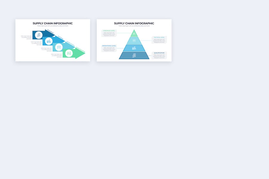商业供应链物流管理信息图形PPT模板 - PPT派