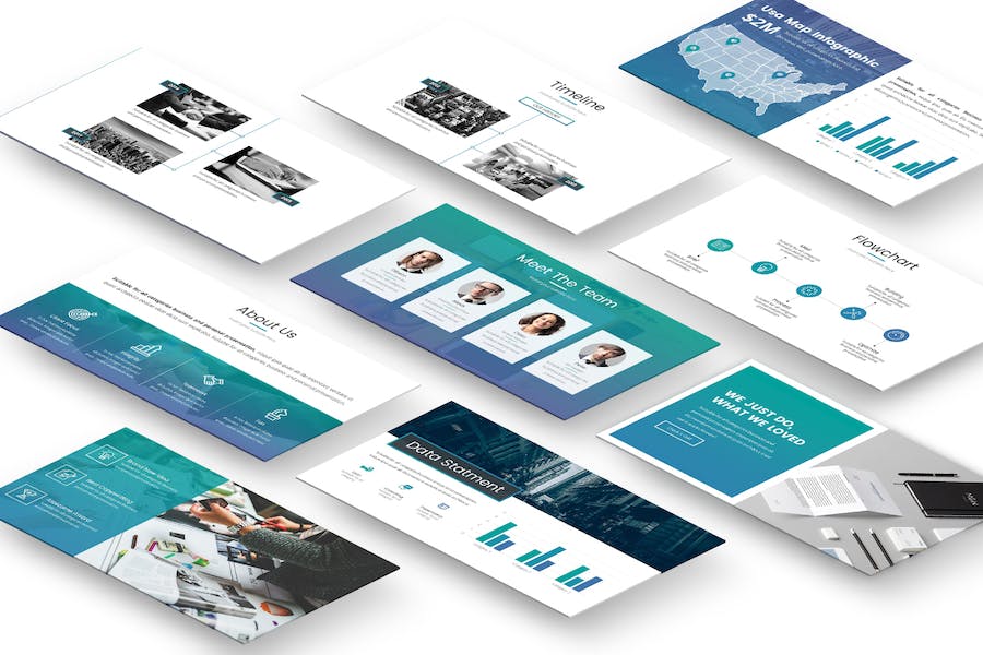 花岗岩石材建筑材料展示Keynote模板 - PPT派