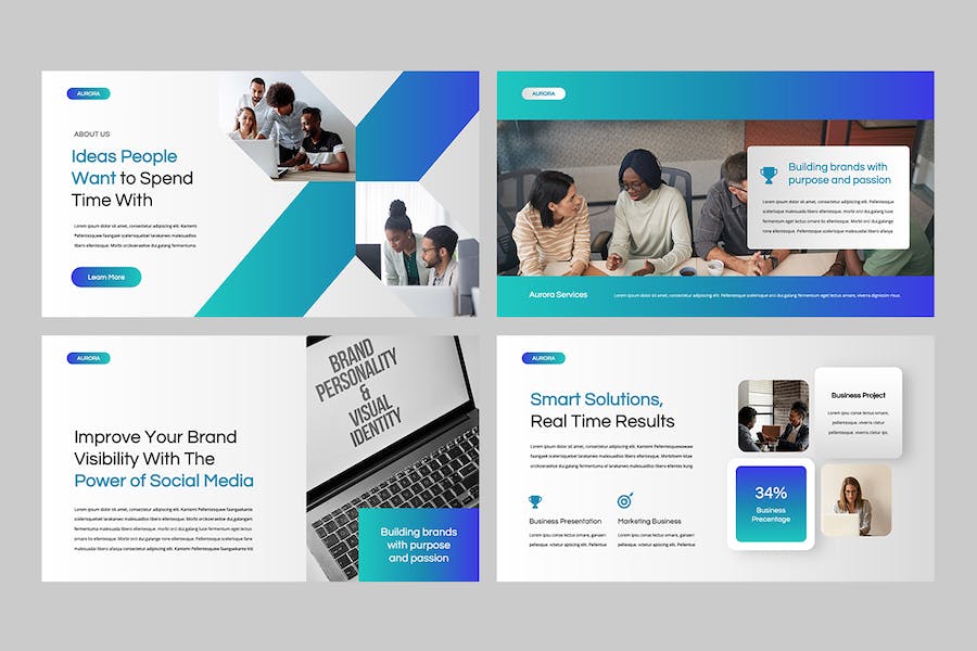 商务企业公司简介宣传Keynote模板 - PPT派