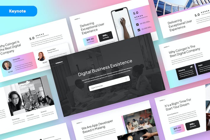 现代商务企业项目方案Keynote模板 - PPT派