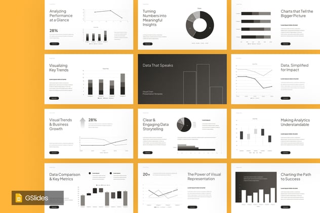 可视化图表数据展示分析PPT模板 - PPT派