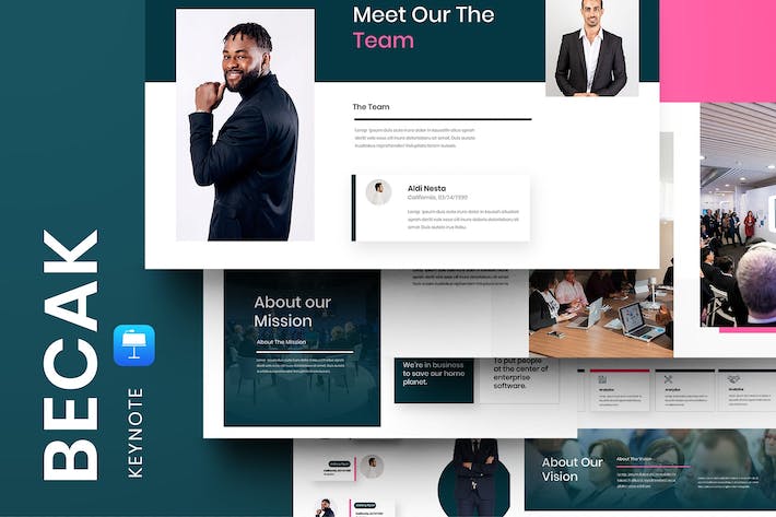 商务品牌讲述展示企业推广方案Keynote模板 - PPT派