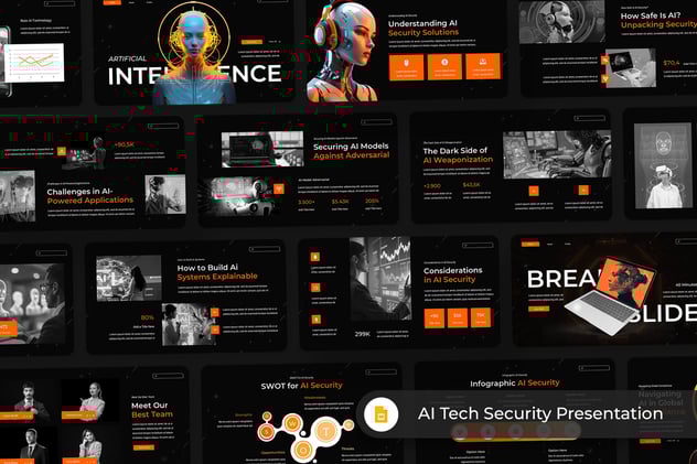 人工智能技术网络安全企业防护PPT模板 - PPT派