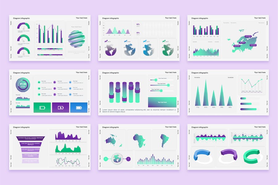 业务KPI关键指标数据可视化PPT模板 - PPT派