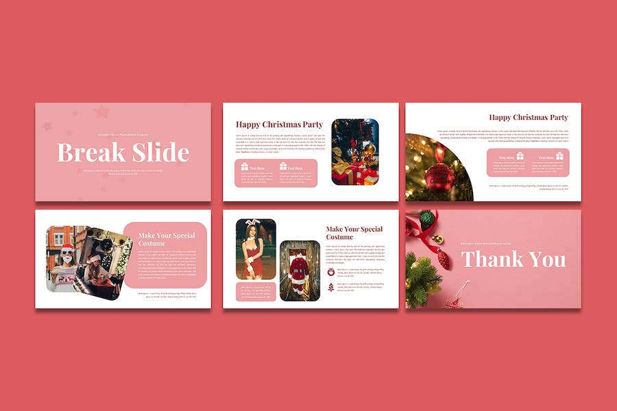 圣诞节活动策划推广方案Keynote模板 - PPT派