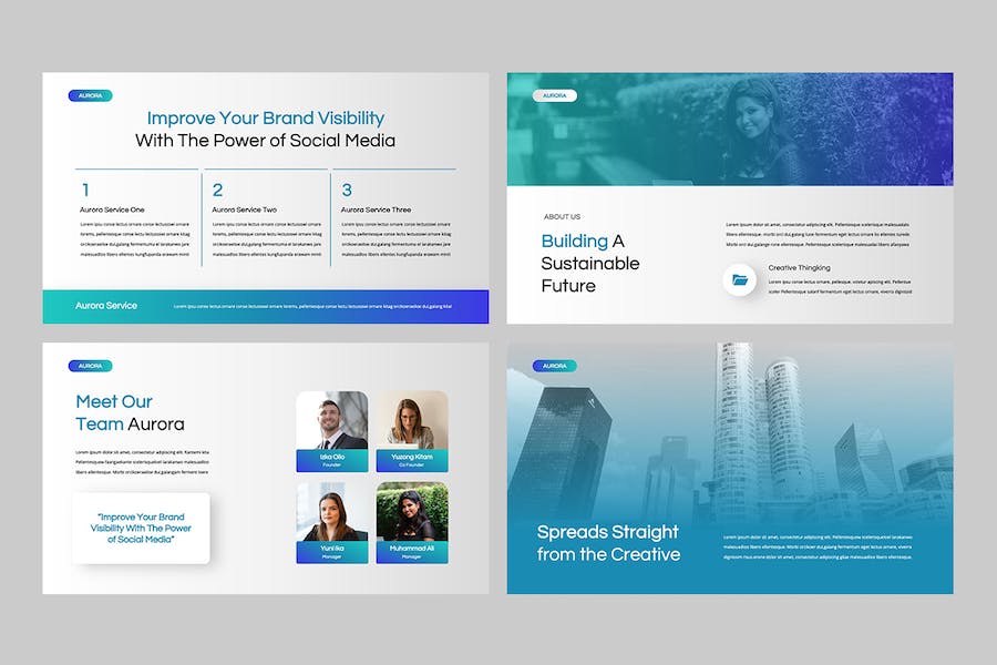 商务企业公司简介宣传Keynote模板 - PPT派