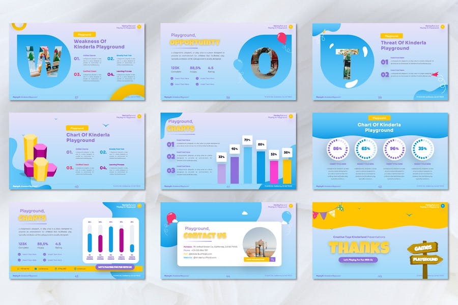 儿童教育玩具讲述展示方案Keynote模板 - PPT派